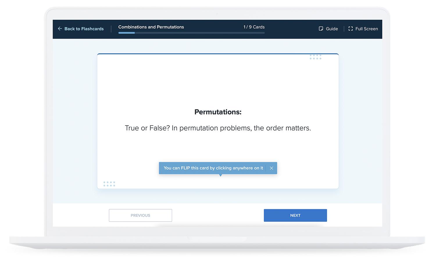 flashcards from desktop